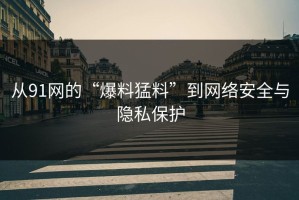从91网的“爆料猛料”到网络安全与隐私保护